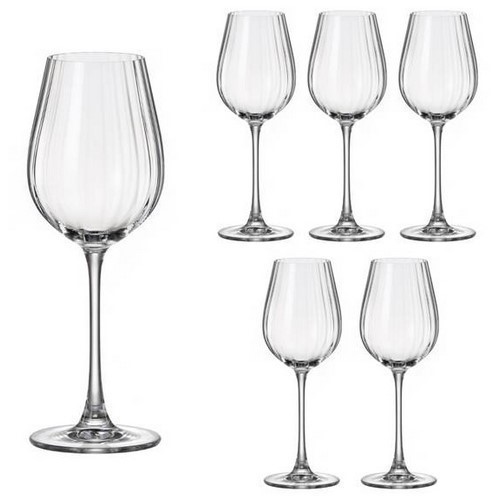 SET 6 COPAS VINO BOHEMIA OPTIC 40CL